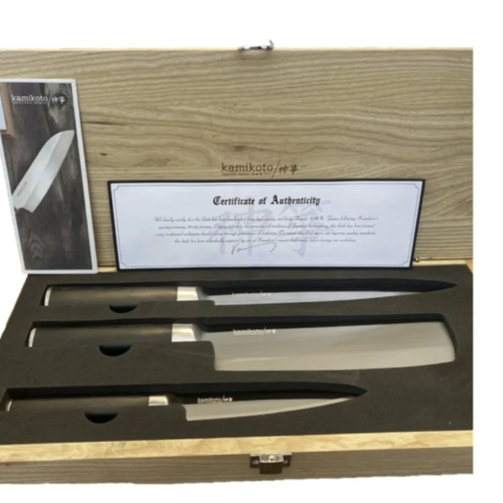 Kitchen knife set - Best Chef Knives - Ibaraki Steel- Japanese Kitchen Knives - Picture 2 of 13